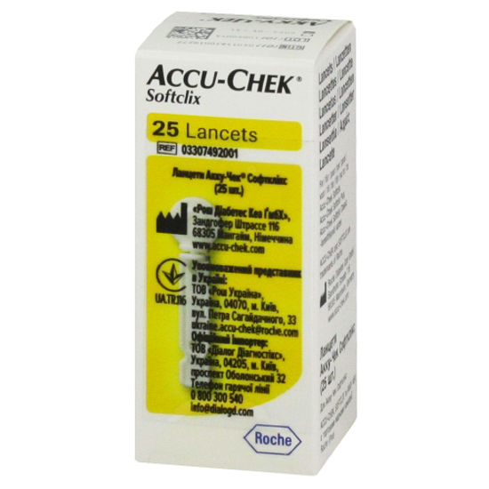 Accu-Chek- Softclix Lancet (Ланцеты Акку-Чек Софткликс) №25